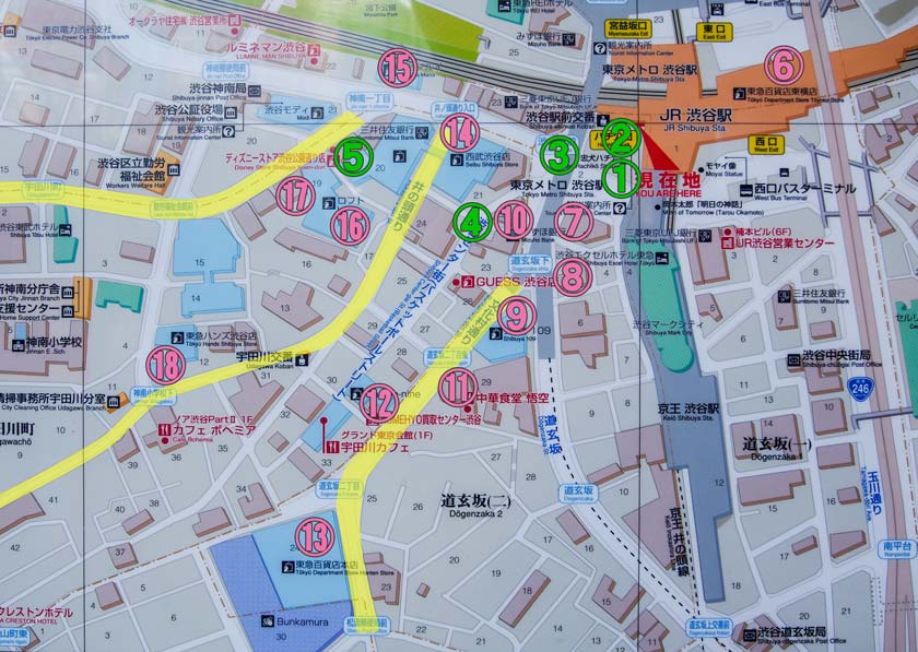 涩谷地图（点击查看大图）